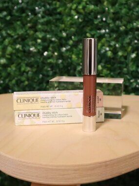2X Clinique Chubby Stick Lip Colour Balm, 08 GRAPED UP, 3g Full Size NIB